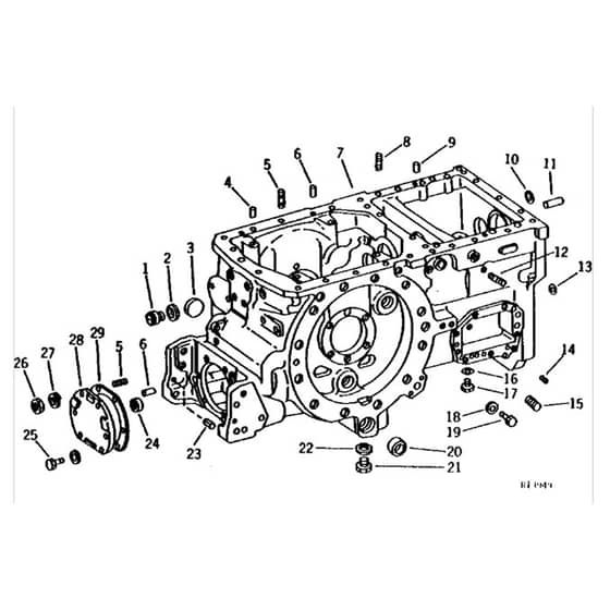 John Deere 2520 - PC1145 - Transmission Case - ST122