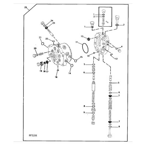 John Deere 2520 - PC1145 - Hydraulic Pump - ST173