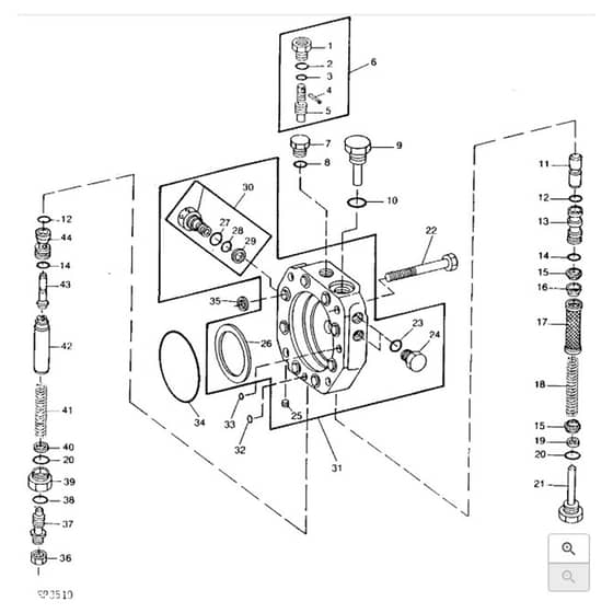 John Deere 2520 - PC1145 - Hydraulic Pump - ST177