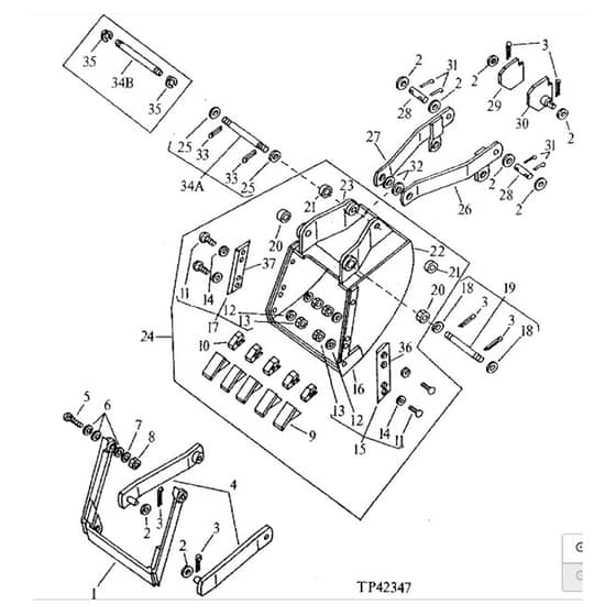 John Deere 2520 - PC1145 - Ejector Bucket - ST2
