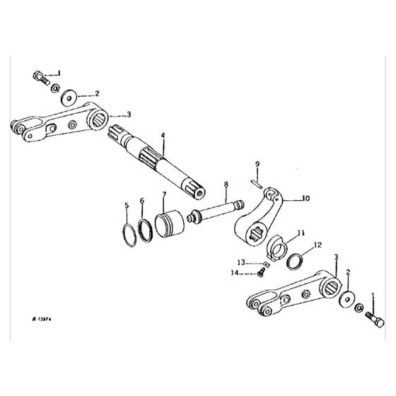 John Deere 2520 - PC1145 - Rockshaft - ST205