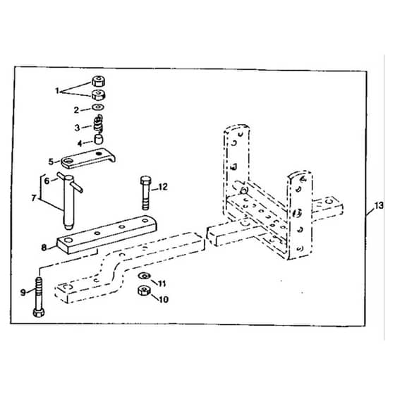 John Deere 2520 - PC1145 - Drawbar Clevis - ST255