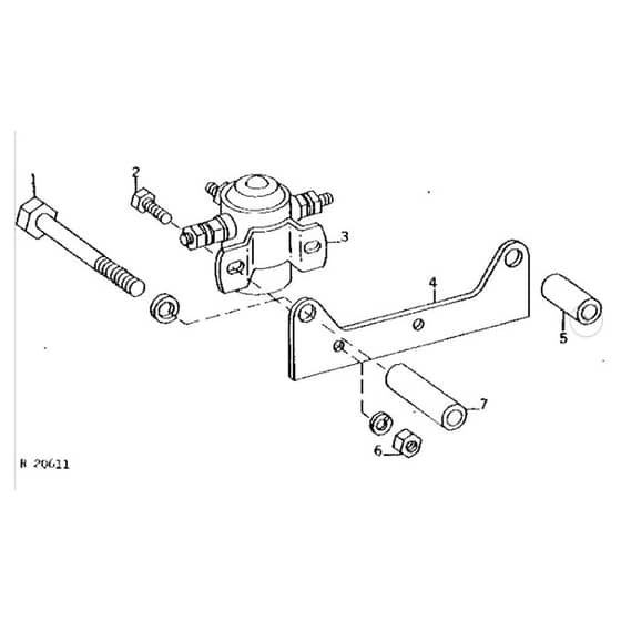John Deere 2520 - PC1145 - Radius Rod - ST339