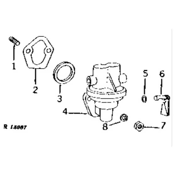 John Deere 2520 - PC1145 - Fuel Pump - ST72