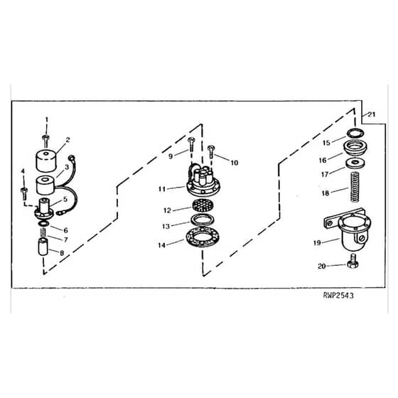 John Deere 2520 - PC1145 - Fuel Strainer - ST74