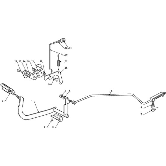 2548H 4WD - 2010 - 2T1525383/M10 - Mountfield Ride On Mower Brake Diagram