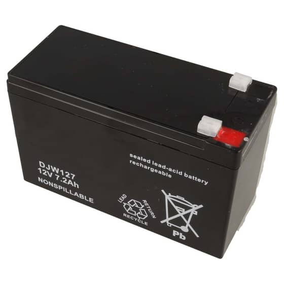 Mountfield & GGP Ride On Battery 12V 7.2ah - 118120069/0
