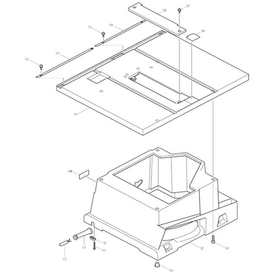 Makita 2703 - Table Saw 255mm - Power Tool 03 Diagram