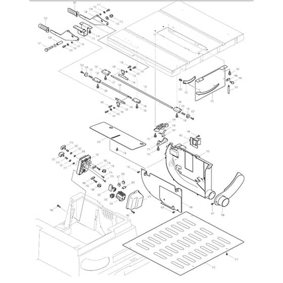Makita 2704 - Table Saw 255mm - Power Tool 02 Diagram