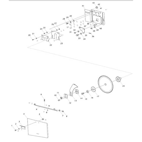 Makita 2712 - Table Saw 203mm - Power Tool 01 Diagram