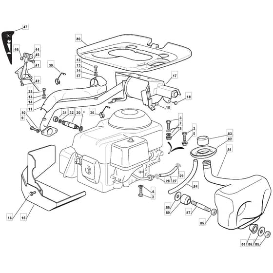 2800SH - 2011-2013 - 2T0210383/M10 - Mountfield Ride On Mower Honda Engine Diagram