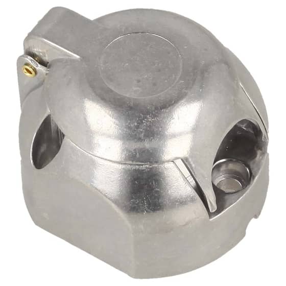 Universal Caravan & Trailer Socket, Metal Body, 7-Pin, 12V