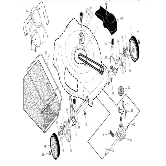 McCulloch 29080 - 290800 - 2013-01 - Drive Parts Diagram
