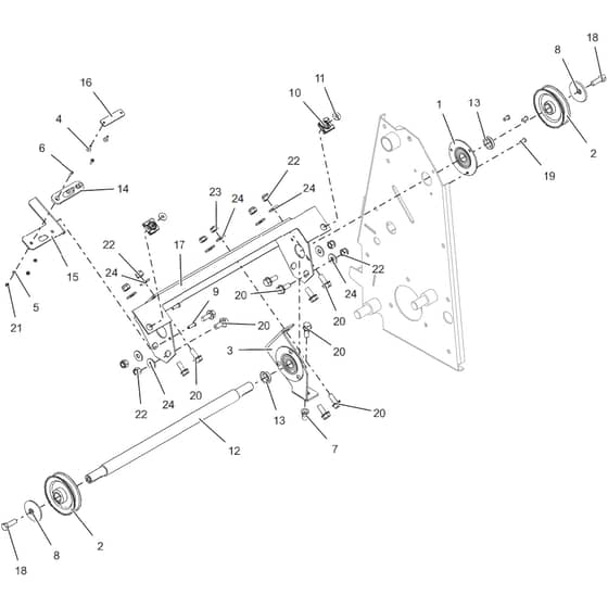 Countax 30100022 Pgc+ And Cassettes - 03 Body Stiffener Bracker
