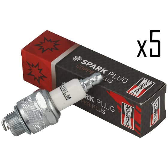 Genuine Champion RJ19LM Spark Plug, Pack of 5