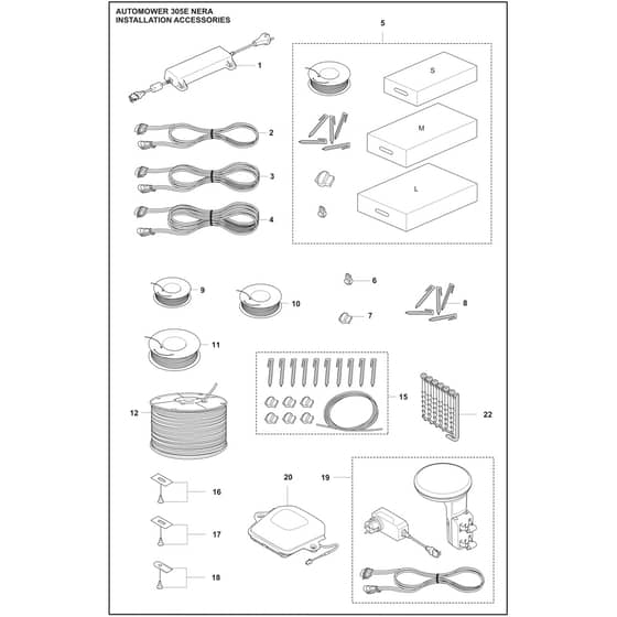 Husqvarna 305E NERA - 970653003 - Installation Accessories