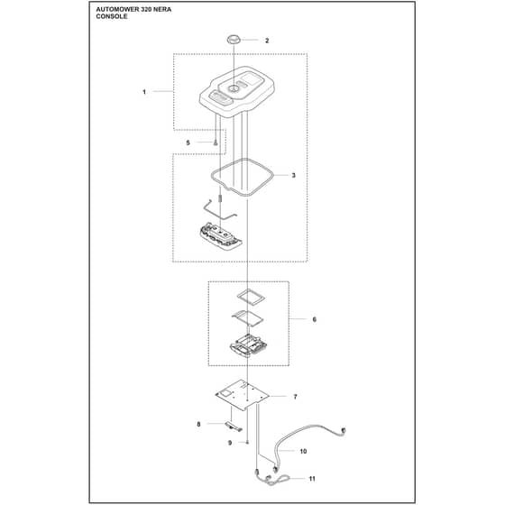 Husqvarna 320 NERA - 970535103 - Console