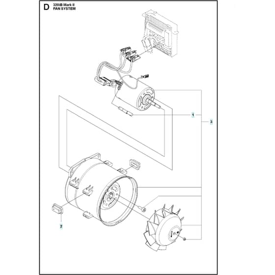 Husqvarna 320iB Mark II - Fan