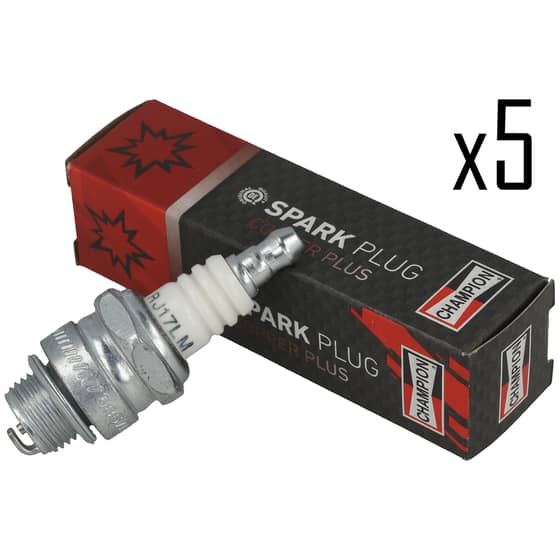 Genuine Champion RJ17LM Spark Plug, Pack of 5