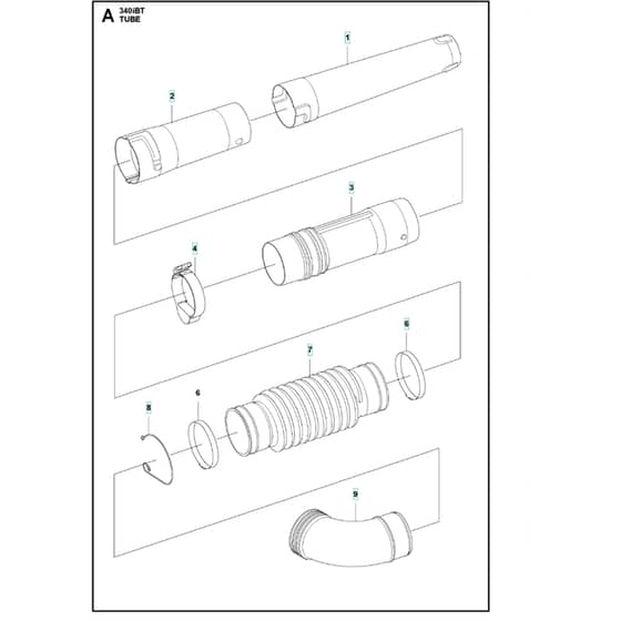 Husqvarna 340iBT - Tube