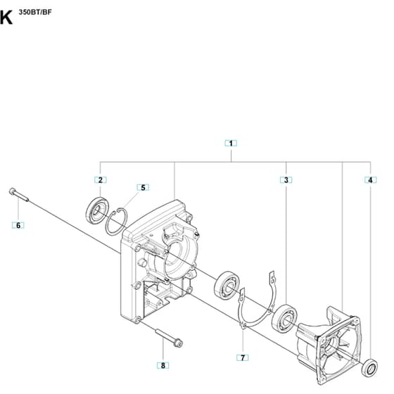 Husqvarna 350 BF -2009-03 - Piston / Crankshaft