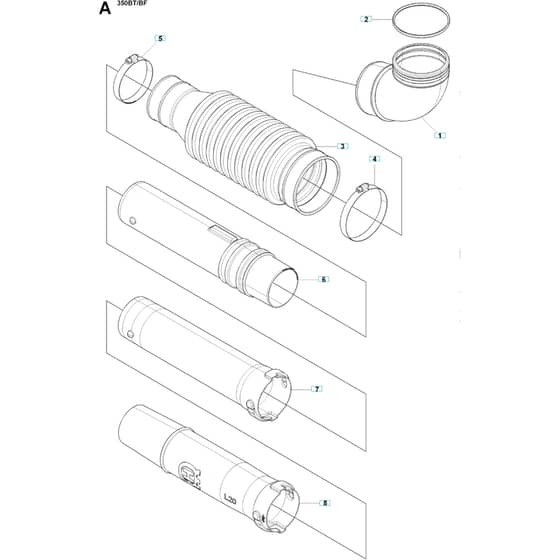 Husqvarna 350 BF -2009-03 - Tube