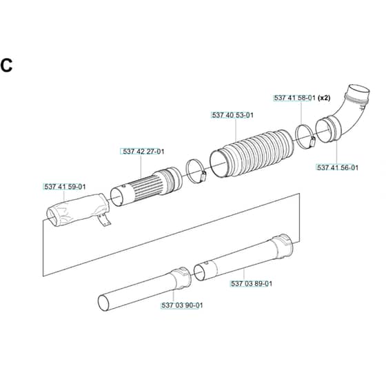 Husqvarna 356 BF - X-SERIES 2004-2014 - Tube