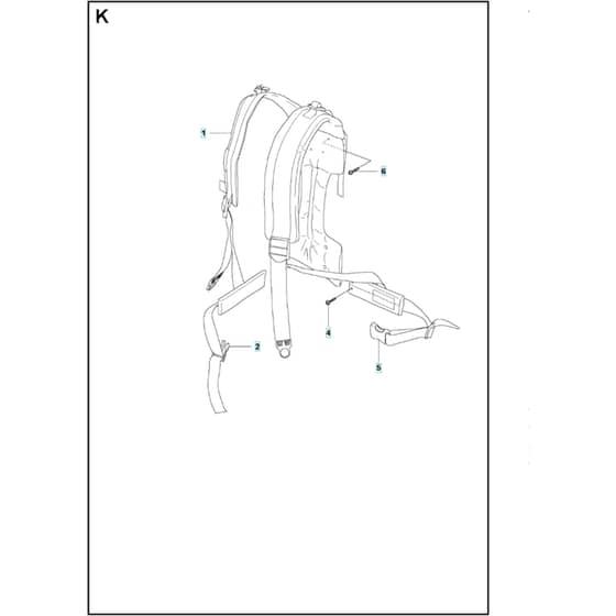 Husqvarna 356 BF - X-SERIES from 2014-Current - Harness