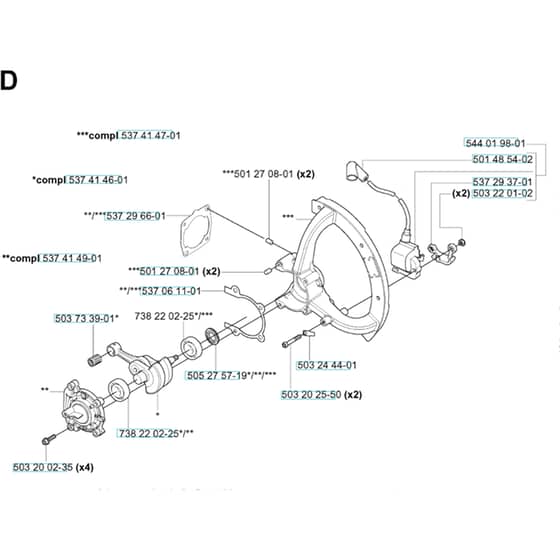 Husqvarna 356 BT - X-SERIES 2004-10 - Engine