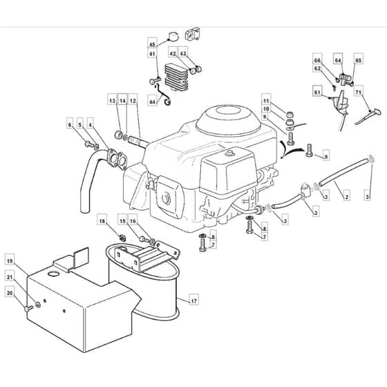 3600SH - 2011-2018 - 2T0410383/M11 - Mountfield Ride On Mower Honda Engine Diagram