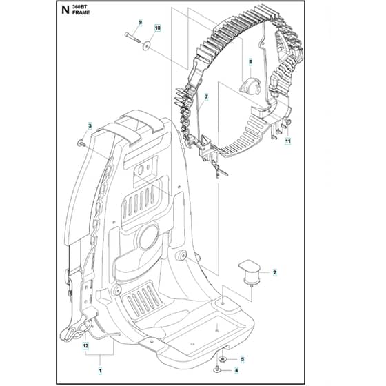 Husqvarna 360 BT - Frame