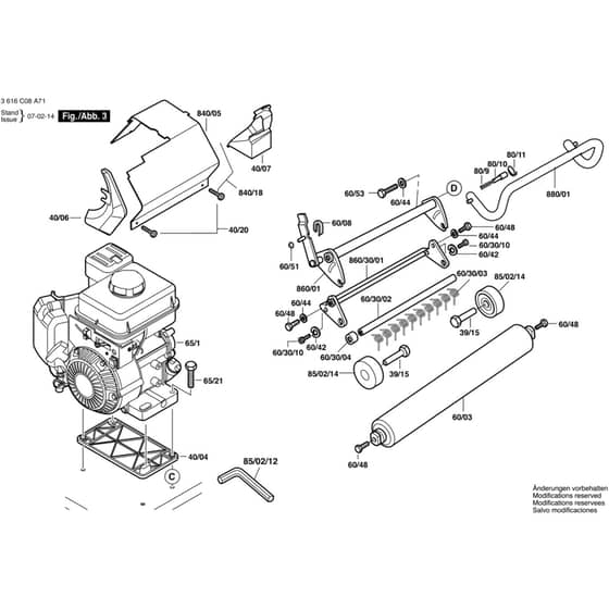 Allett Kensington 17K Front Roller