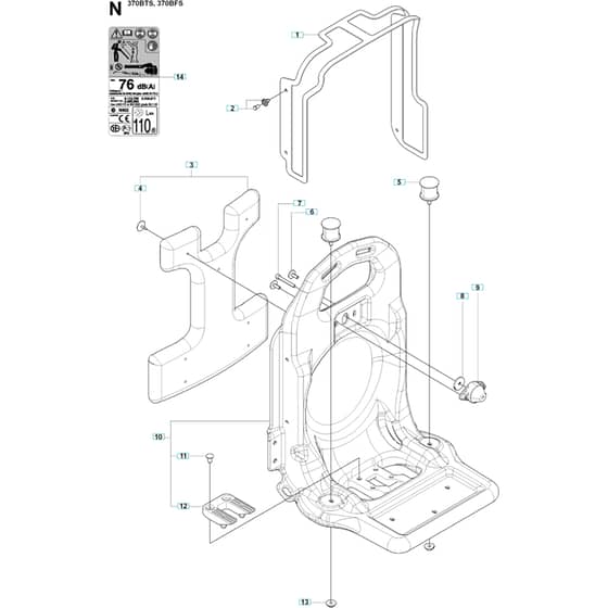 Husqvarna 370 BFS -2009-03 - Frame