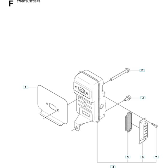 Husqvarna 370 BFS -2009-03 - Muffler