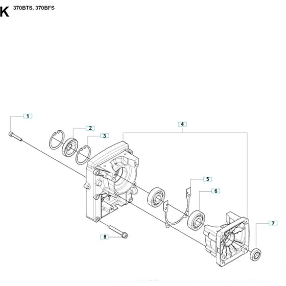 Husqvarna 370 BFS -2009-03 - Piston / Crankshaft
