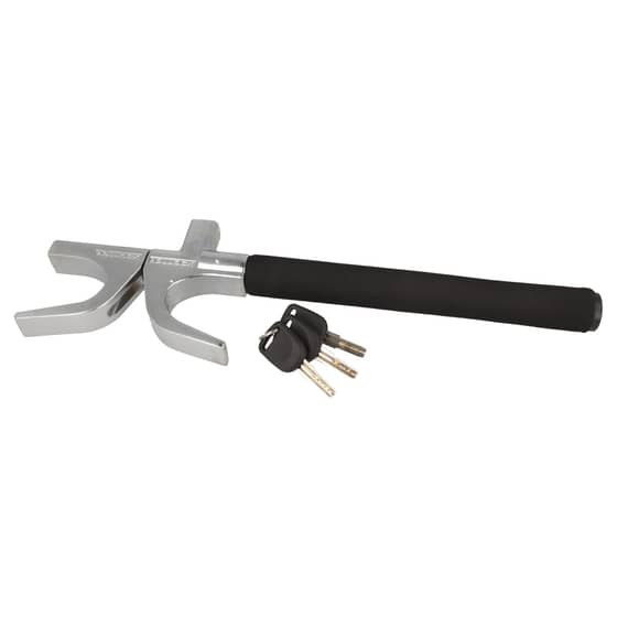 Heavy Duty Steering Wheel Security Lock With 3 Keys (U Design) - ONLY 2 LEFT