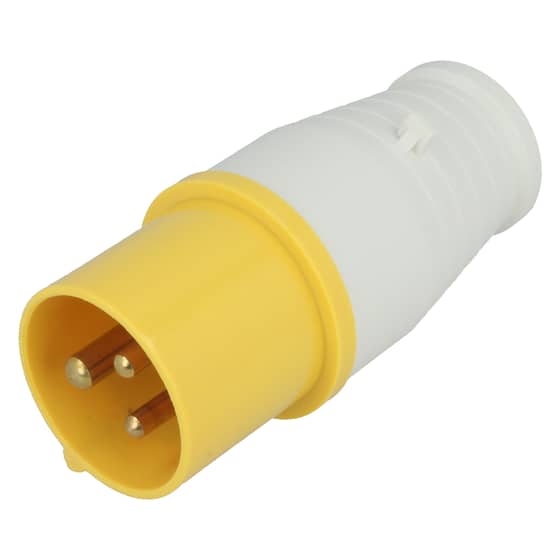 Trailing Plug 16 Amp, 3 Pin Yellow (110 Volt)