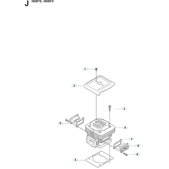 Husqvarna 380 BFS -2009-03 - Cylinder