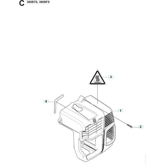 Husqvarna 380 BFS -2009-03 - Cylinder Cover
