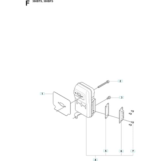 Husqvarna 380 BTS -2009-03 - Muffler