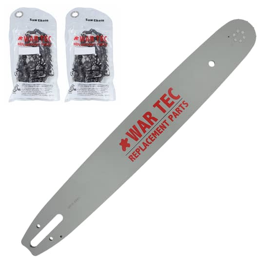 WAR TEC 18" - Guide Bar 3/8" - 063" - 3003 000 6117 - (D025) & 2 Chains