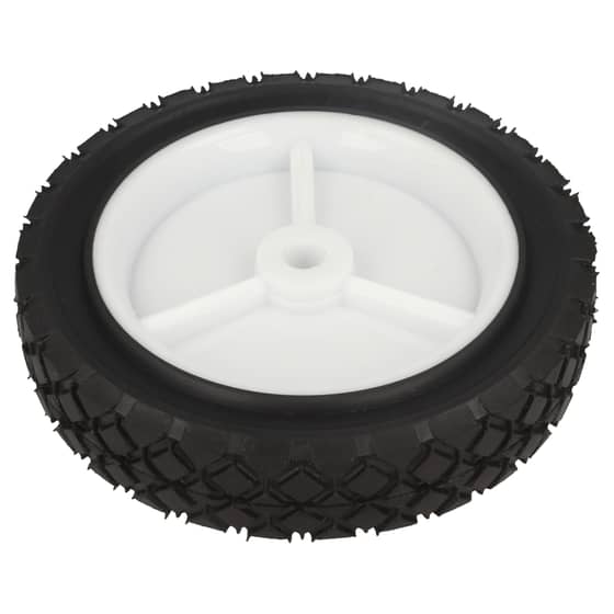Universal Plastic Wheel & Tyre (7" Dia)  Hole 1/2", Hub length 1 3/8