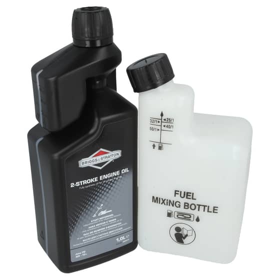 Genuine Briggs & Stratton 2 Stroke Oil & WAR TEC Mixing Bottle