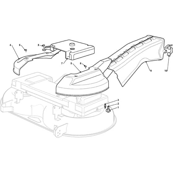 4000TH - 2012-2013 - 2T1710383/M12 - Mountfield Ride On Mower Guards Diagram