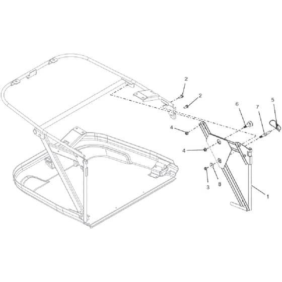Countax 40100022 Pgc+ Net - 02 Left Hand Bracket