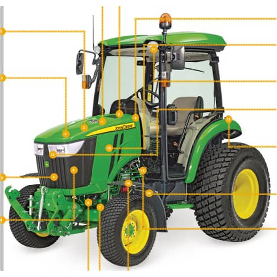 John Deere 4049R Compact Tractor - Quick Reference Guide