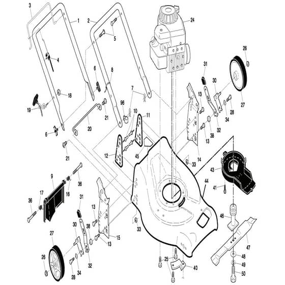 McCulloch 4051 CM - 96141004405 - 2008-03 - Frame Parts Diagram