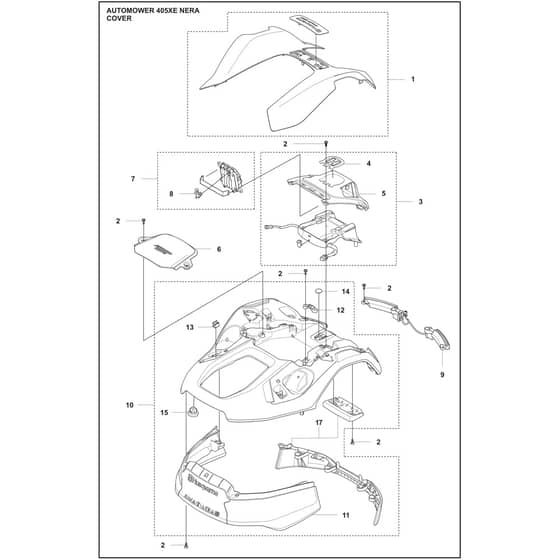 Husqvarna 405XE NERA - 970654303 - Cover