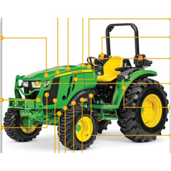 John Deere 4066M (HJ100001- ) Compact Tractor - Quick Reference Guide