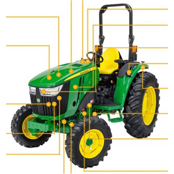 John Deere 4066R Compact Tractor - Quick Reference Guide